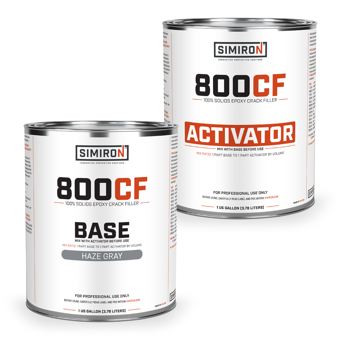 800CF EPOXY CRACK FILLER - 2-GAL KIT